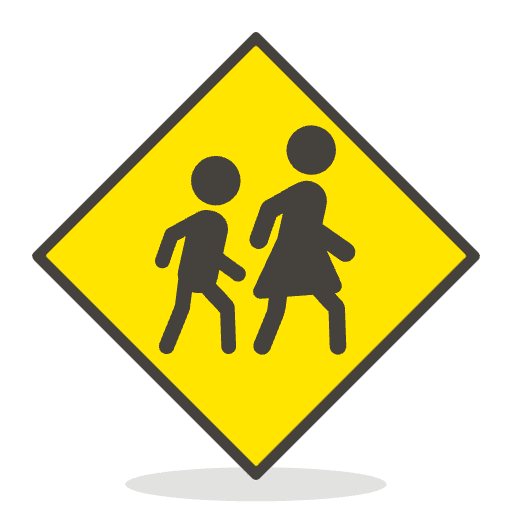 Children Crossing Emoji from Emoji - Free Set