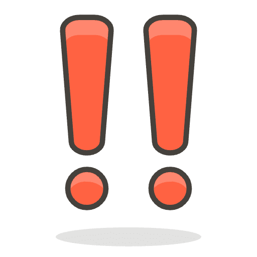 Double Exclamation Mark Emoji from Emoji - Free Set