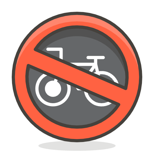 No Bicycles Emoji from Emoji - Free Set