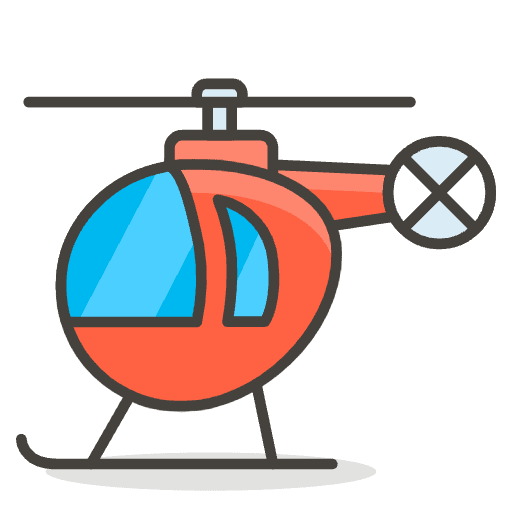 Helicopter Emoji from Emoji - Free Set