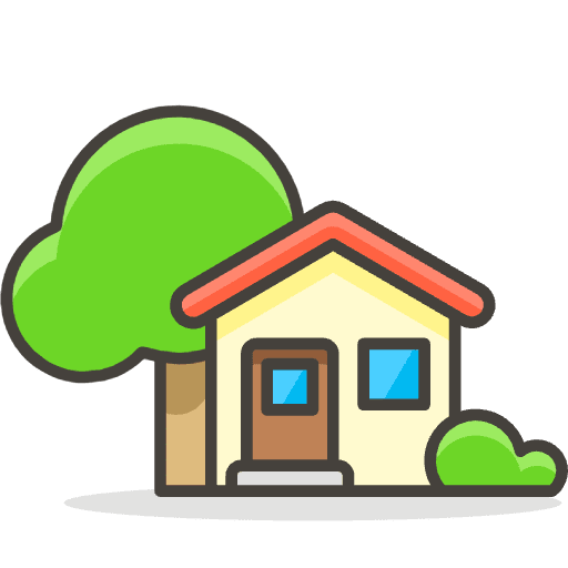 House With Garden Emoji from Emoji - Free Set
