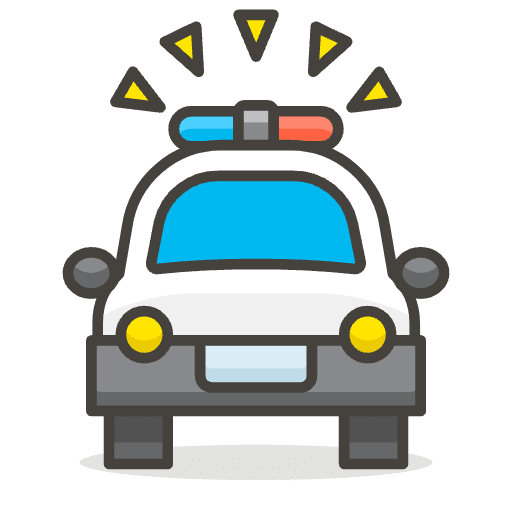Oncoming Police Car Emoji from Emoji - Free Set