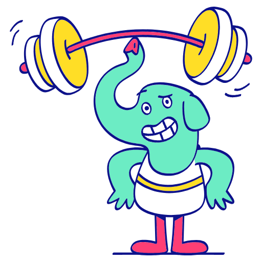 Showing Your Strength Illustration from Free illustrations Set
