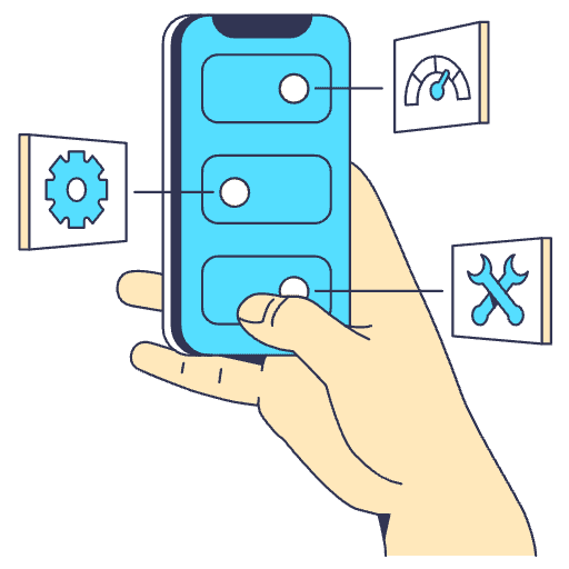 Beta Testing Illustration from Free illustrations Set