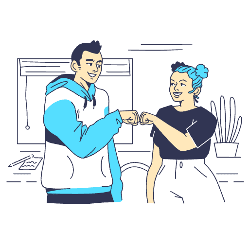 Team Work Illustration from Free illustrations Set