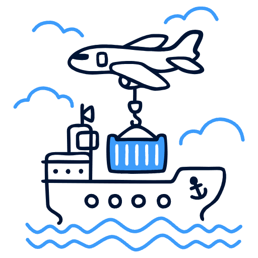 Shipping Illustration from Free illustrations Set