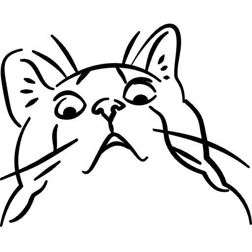 Cat Hand Drawn Element from Memes (Free) Set