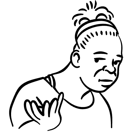 Confused Black Girl Hand Drawn Element from Memes - Free Set