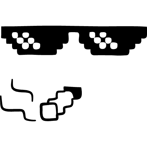 Thug Life Hand Drawn Element from Memes - Free Set