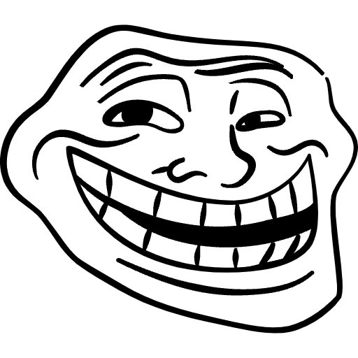 Troll Face Hand Drawn Element from Memes (Free) Set