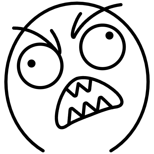 Angry Face Element from Memes (Free) Set