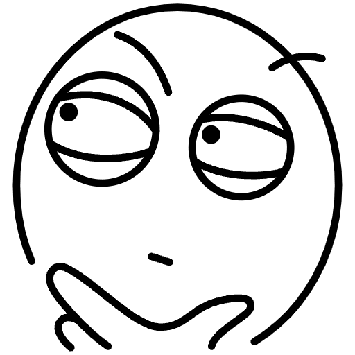 Thinking Face Element from Memes - Free Set