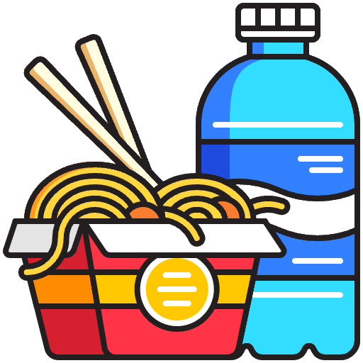 Takeout Food Illustration from Free illustrations Set