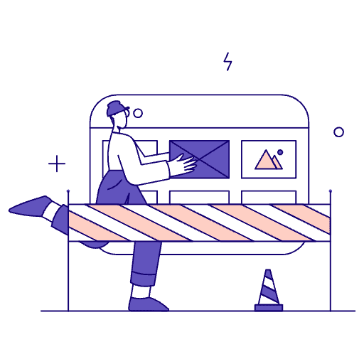 Page Under Construction Illustration from Bangalore - Free Set
