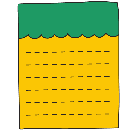 Note Pad Color Border 13 Element from Sticky Notes - Free Set