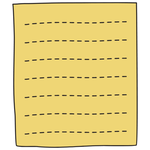 Note Pad Color Border 2 Element from Sticky Notes - Free Set
