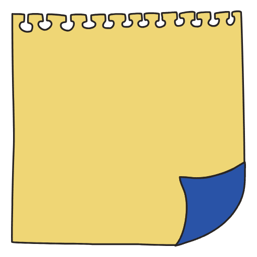 Note Pad Flip Color Border 1 Element from Sticky Notes - Free Set
