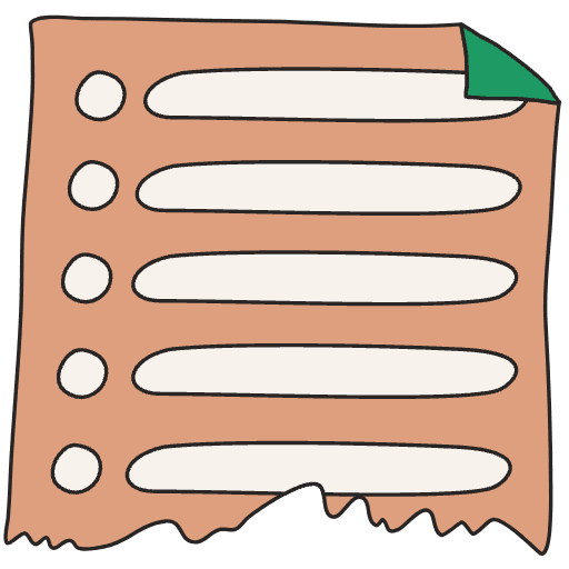 Note Pad Flip Color Border 3 Element from Sticky Notes - Free Set