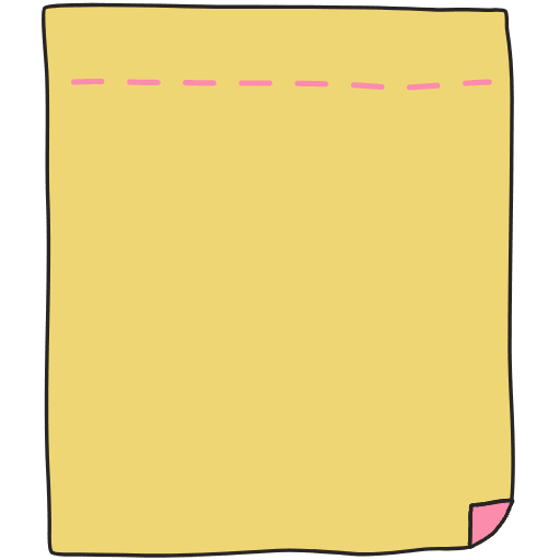 Note Pad Flip Color Border 9 Element from Sticky Notes - Free Set