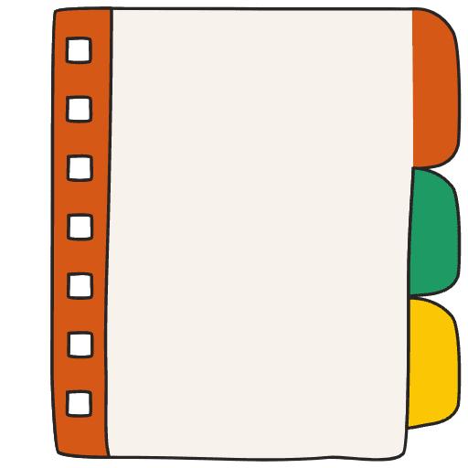 Note Pad Sheet Hole Color Border 6 Element from Sticky Notes - Free Set