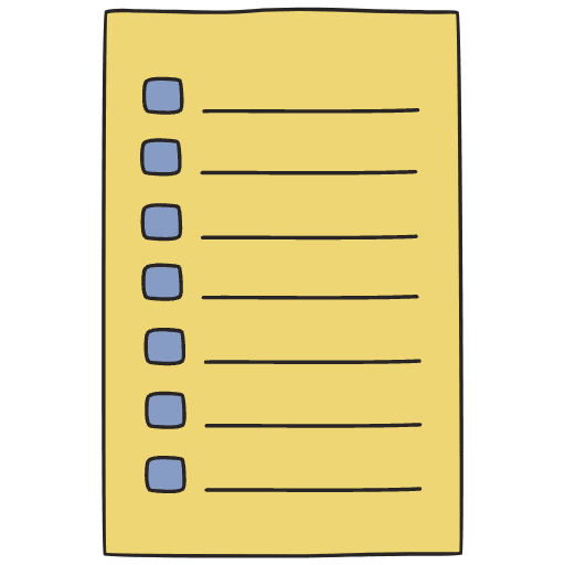 Note Pad Sheet List Color Border 2 Element from Sticky Notes - Free Set