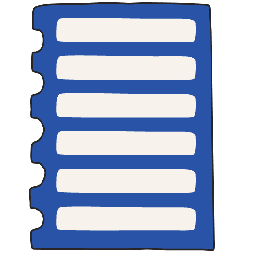 Note Pad Sheet Tear Color Border 7 Element from Sticky Notes - Free Set