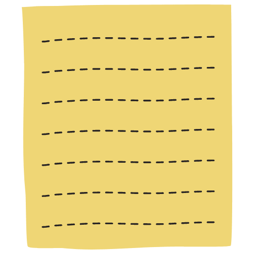 Note Pad Color Borderless 2 Element from Sticky Notes - Free Set
