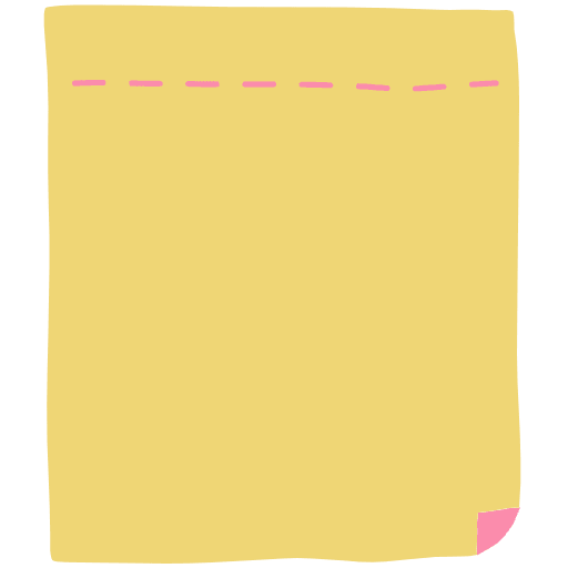 Note Pad Flip Color Borderless 9 Element from Sticky Notes - Free Set