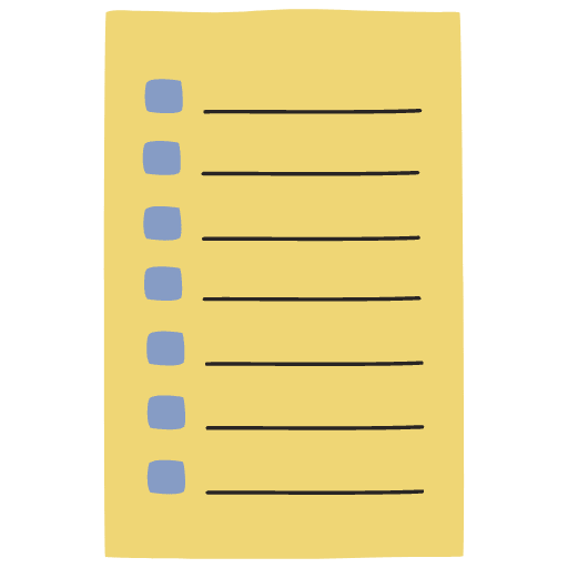 Note Pad Sheet List Color Borderless 2 Element from Sticky Notes - Free Set