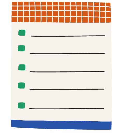 Note Pad Sheet List Color Borderless 3 Element from Sticky Notes - Free Set