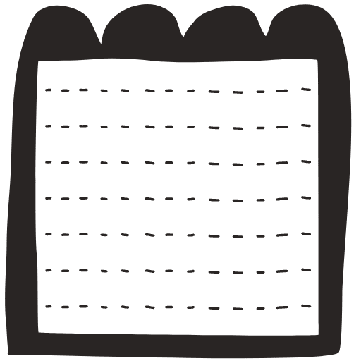 Note Pad Black White 1 Element from Sticky Notes - Free Set