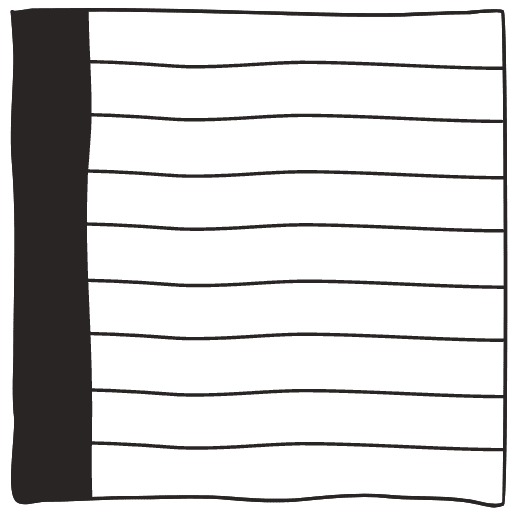 Note Pad Black White 10 Element from Sticky Notes - Free Set