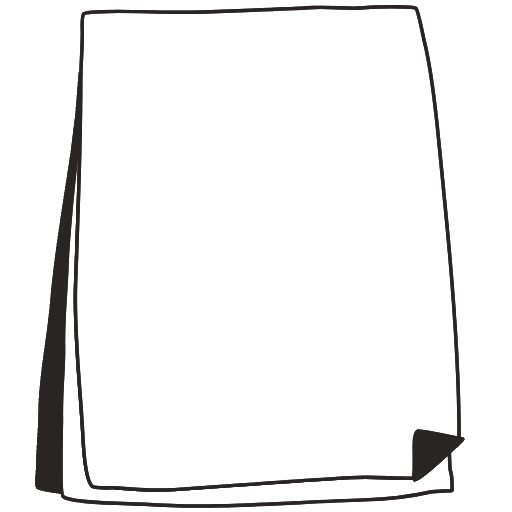 Note Pad Flip Black White 2 Element from Sticky Notes - Free Set