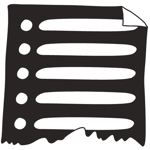 Note Pad Flip Black White 3 Element from Sticky Notes - Free Set