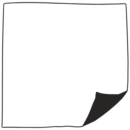 Note Pad Flip Black White 8 Element from Sticky Notes - Free Set