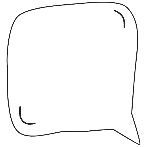 Note Pad Sheet Freeform Bubble Black White 4 Element from Sticky Notes - Free Set