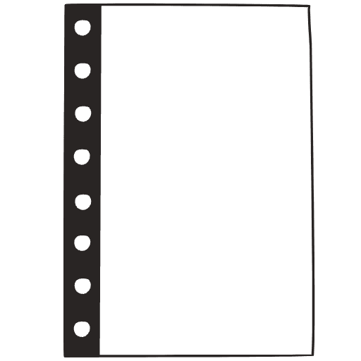 Note Pad Sheet Hole Black White 3 Element from Sticky Notes - Free Set
