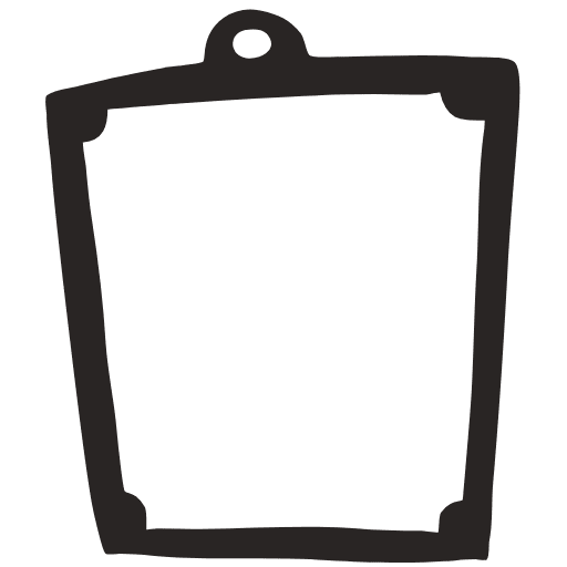 Note Pad Sheet Hole Black White 5 Element from Sticky Notes - Free Set