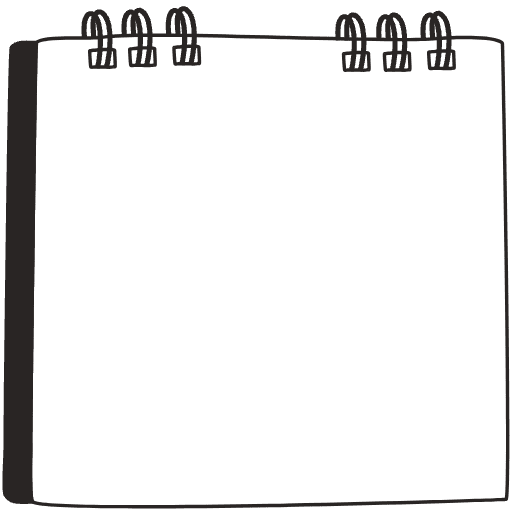 Note Pad Sheet Hoop Black White 3 Element from Sticky Notes - Free Set