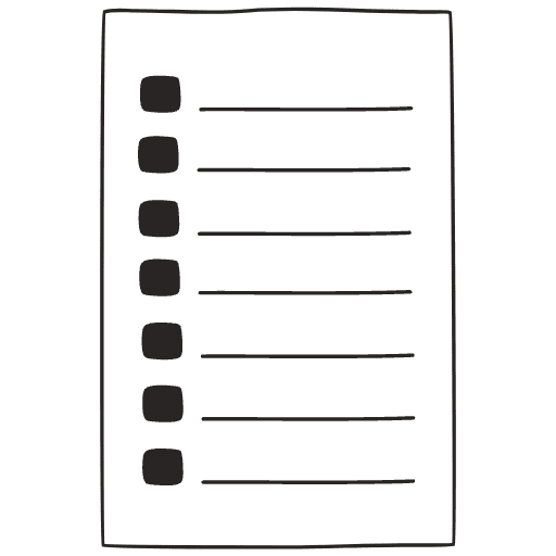 Note Pad Sheet List Black White 2 Element from Sticky Notes - Free Set