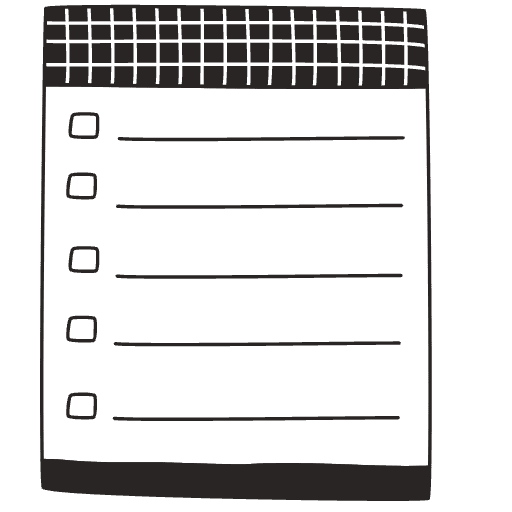 Note Pad Sheet List Black White 3 Element from Sticky Notes - Free Set