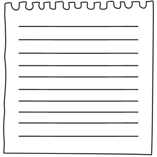 Note Pad Sheet Tear Black White 20 Element from Sticky Notes - Free Set