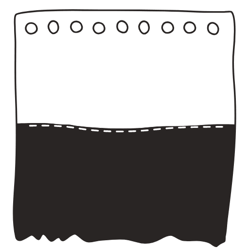 Note Pad Sheet Tear Black White 22 Element from Sticky Notes - Free Set