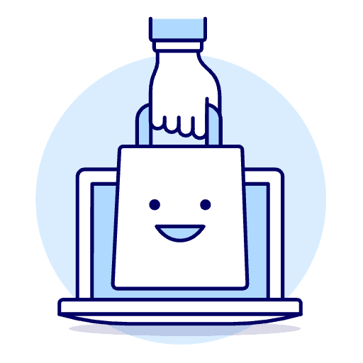 Online Shop Laptop 1 Illustration from 150 Free illustrations Set