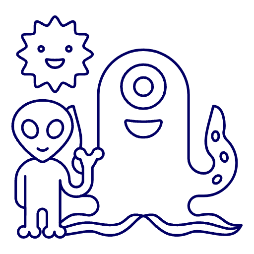 Aliens Welcome Illustration from 150 Free illustrations Set