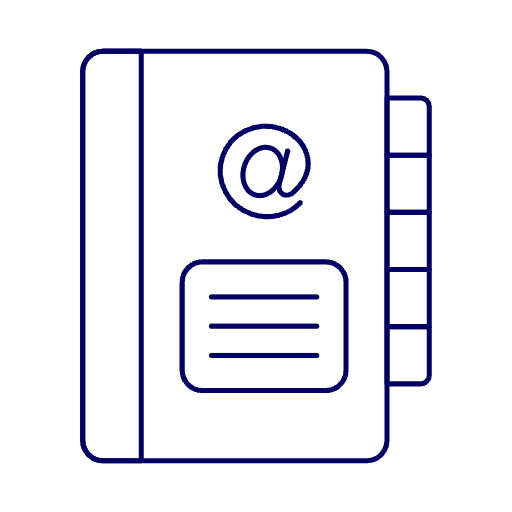 Contact Book Illustration from Free illustrations Set