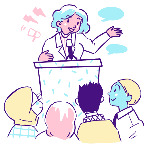 Businessman Giving Keynote Illustration from Djakarta - Free Set