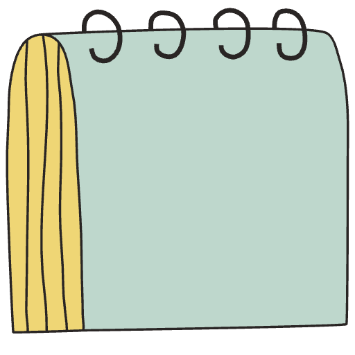 Note Pad Sheet Hoop Color Border 1 Element from Sticky Notes (Classic) Set