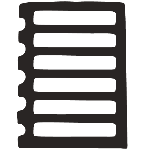 Note Pad Sheet Tear Black White 7 Element from Sticky Notes (Monochrome) Set