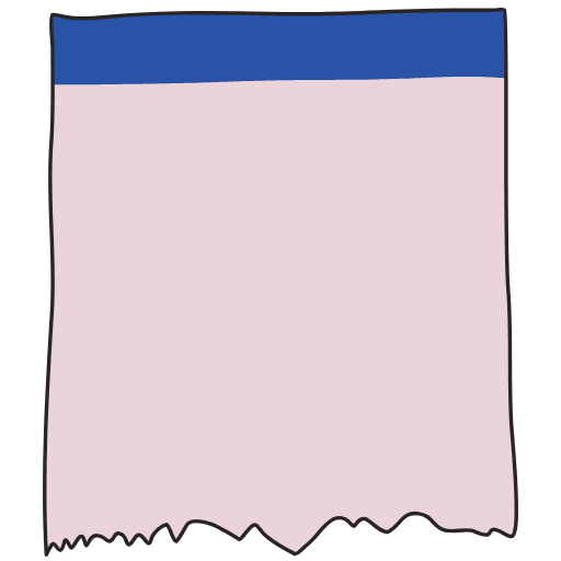 Note Pad Sheet Tear Color Border 8 Element from Sticky Notes (Classic) Set